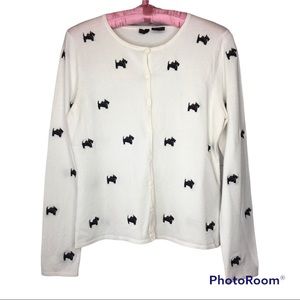 Vintage Etoile Scottie Cardigan Size Small